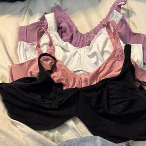 Elegant Women's Intimates Set - Black, Pink, White, Purple